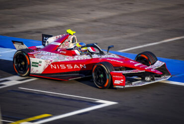 Monoplaza Nissan Fórmula E durante el campeonato mundial en México